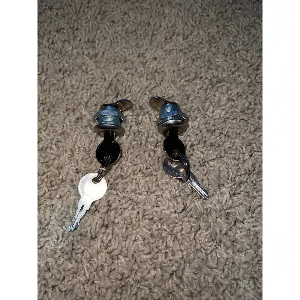 New Truck Tool Box Lock, 2 Pack Universal Keyed Toolbox Lock for Replacement Pic